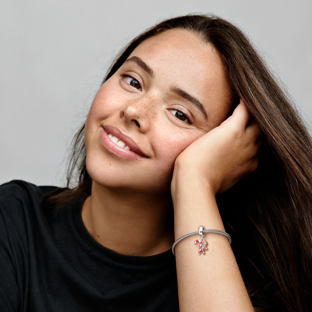 Pandora Peperkoekmannetje Hangende Bedel zilver - 799637C01
