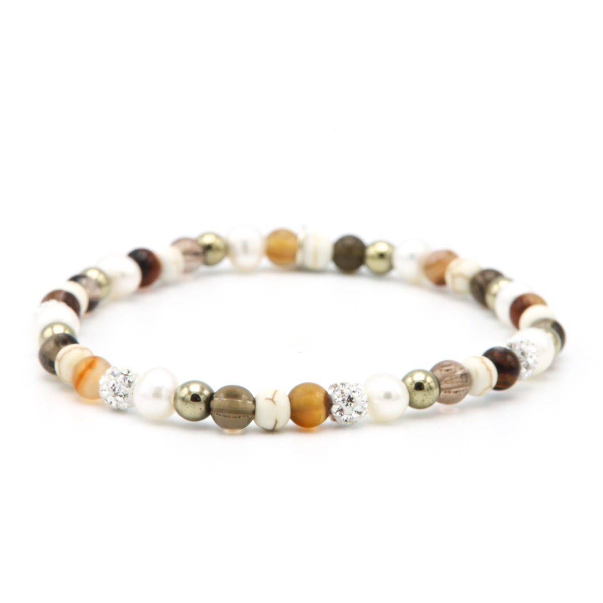 Karma armband Spiral Bright White xxs elastic (white crystal) 84438EL, exclusief en kwalitatief hoogwaardig. Ontdek nu!