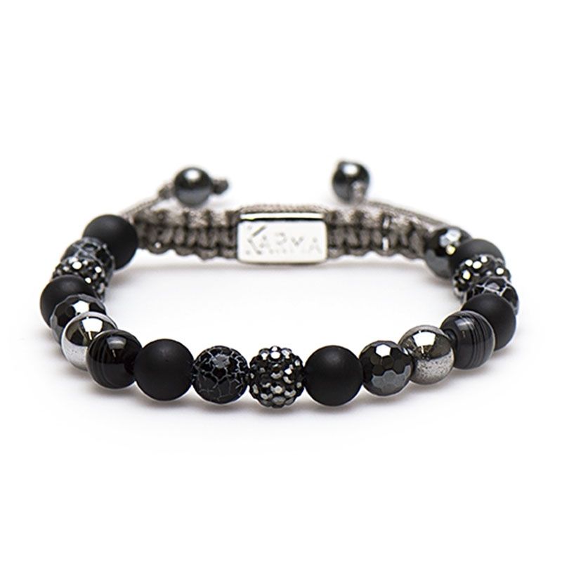 Karma Spiral Star Grey Armband 85245 Grijs