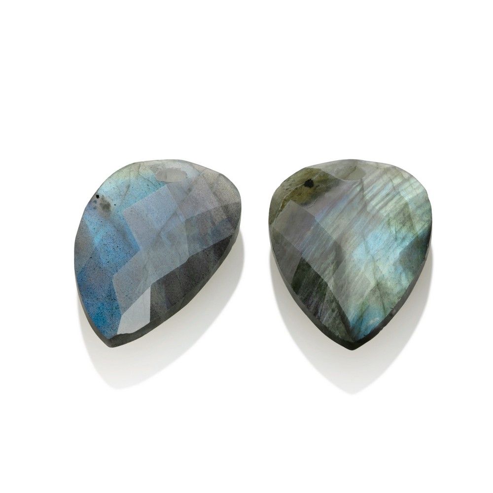 Sparkling Jewels Oorstenen Blossom Labradoriet EAGEM18-BS