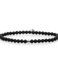 Sparkling Jewels armband Onyx Saturn small - SB-GEM07-ADD-4MM, exclusief en kwalitatief hoogwaardig. Ontdek nu!