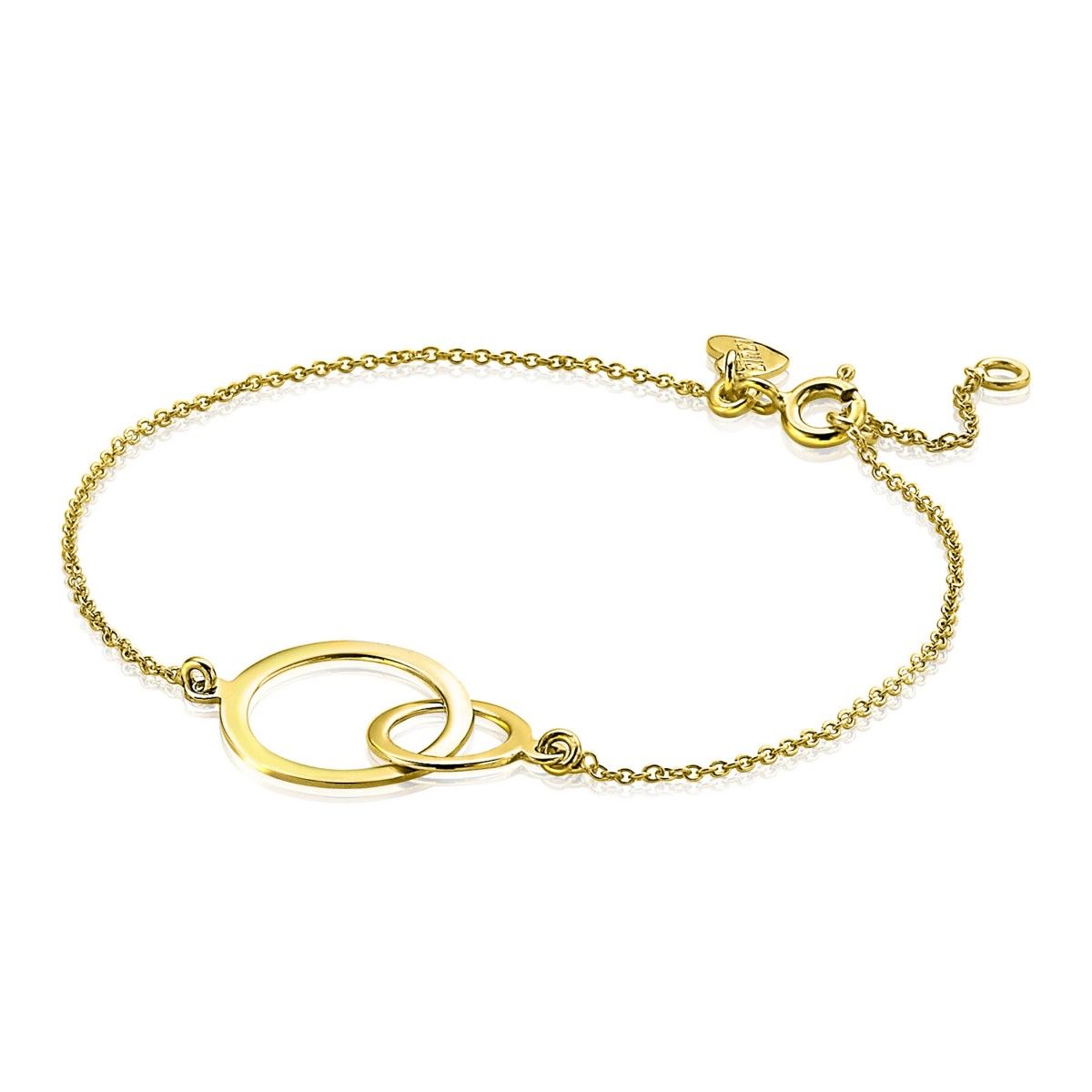 Zinzi Gold 14 karaat gouden jasseron armband ronde vormen 18-20cm ZGA113, exclusief en kwalitatief hoogwaardig. Ontdek nu!