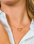 Zinzi Gold 14 karaat gouden jasseron ketting open harten 42cm ZGC114, exclusief en kwalitatief hoogwaardig. Ontdek nu!