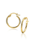 Zinzi Gold 14 karaat gouden oorringen ronde buis 15 x 1,5mm ZGO127, exclusief en kwalitatief hoogwaardig. Ontdek nu!