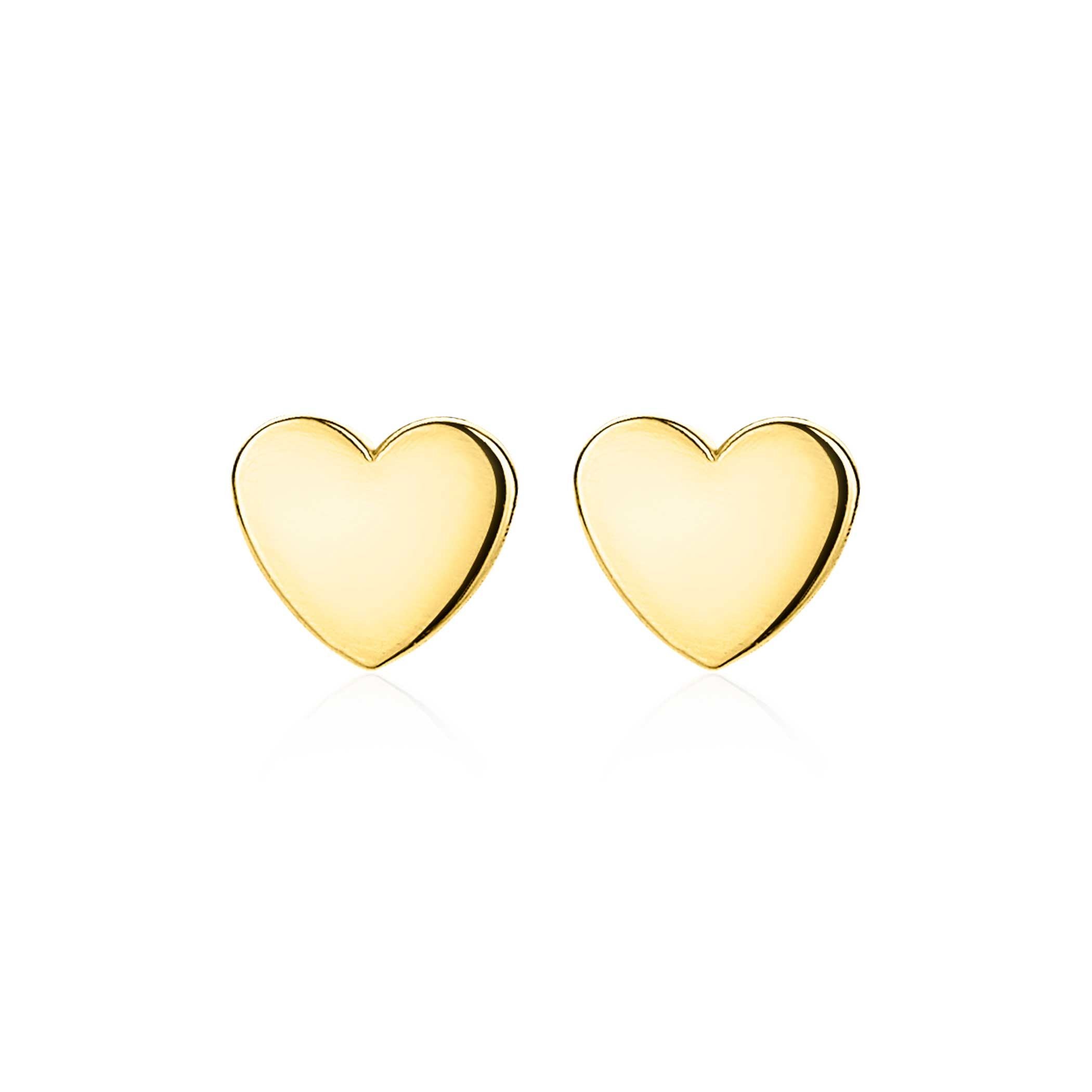 ZINZI 14K Gouden Oorknoppen ZGO214 zilver oorbellen