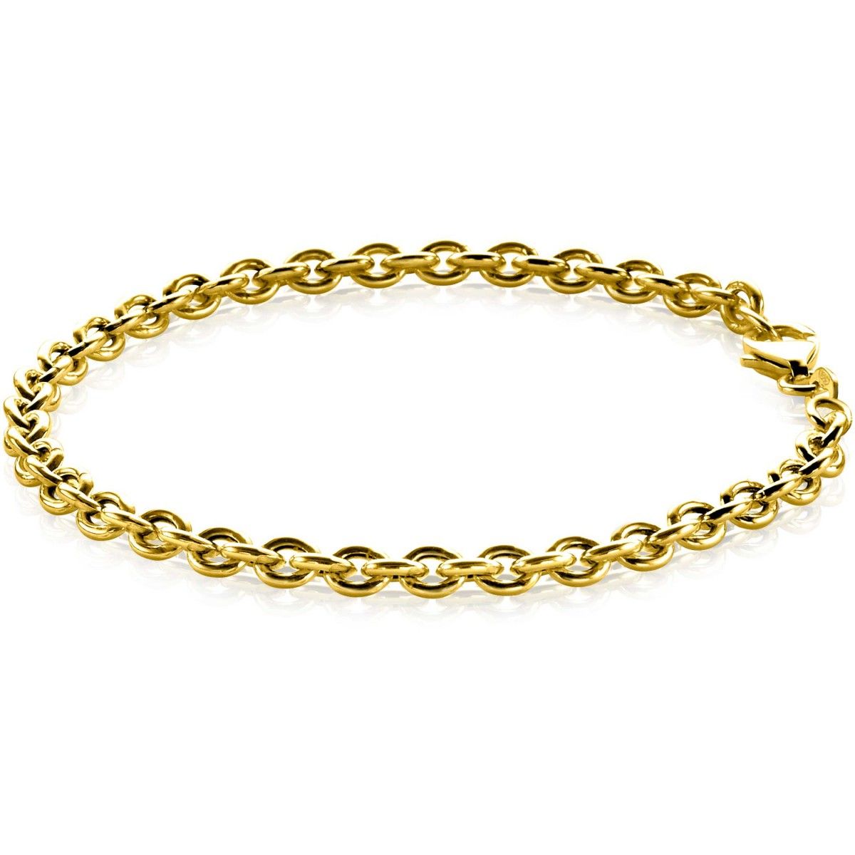 ZINZI Verguld Zilveren Armband 19cm geel - ZIA1153G
