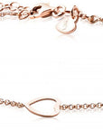 Zinzi zilveren armband rosé verguld hart 17-20cm ZIA1188R, exclusief en kwalitatief hoogwaardig. Ontdek nu!