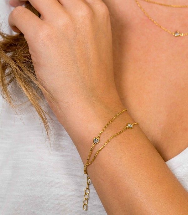 Zinzi zilveren armband goud verguld ZIA1721G (Lengte 17-20cm), exclusief en kwalitatief hoogwaardig. Ontdek nu!