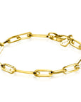 Zinzi zilveren armband in 14K geel verguld met ovale closed for ever schakels 6mm breed ZIA1990G, exclusief en kwalitatief hoogwaardig. Ontdek nu!