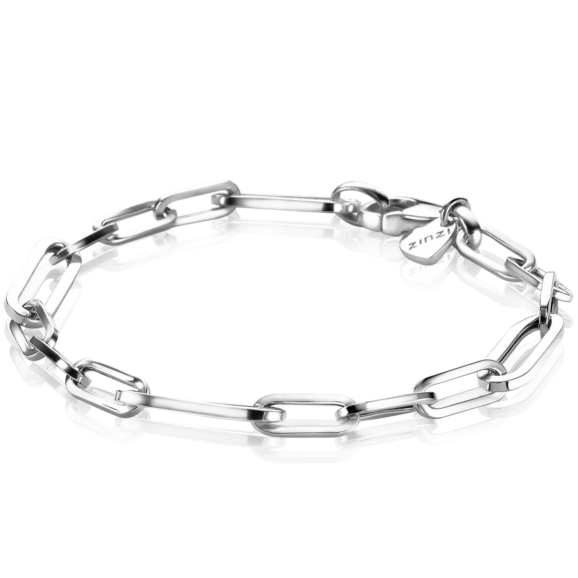 Zinzi zilveren armband met ovale closed for ever schakels 6mm breed ZIA1990, exclusief en kwalitatief hoogwaardig. Ontdek nu!