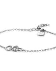 Zinzi zilveren armband 3 open rondjes verbonden wit ZIA2045, exclusief en kwalitatief hoogwaardig. Ontdek nu!