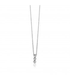 ZINZI Zilveren Ketting met Witte Zirkonia - ZIC1443