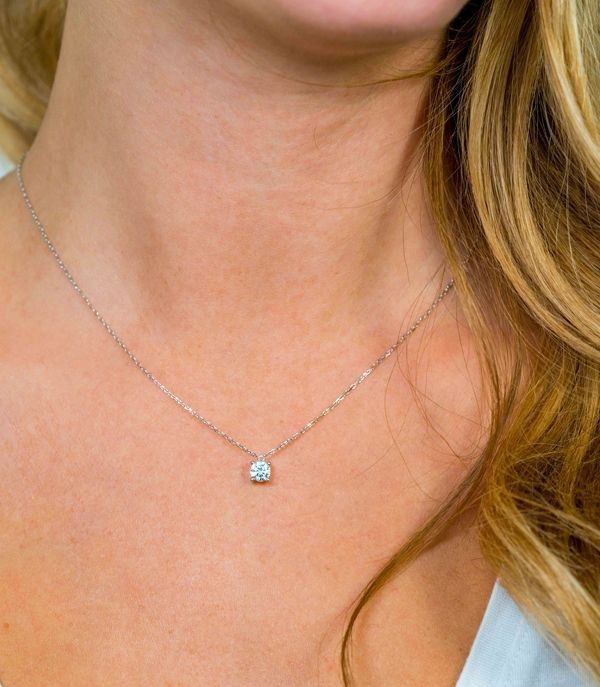 ZINZI Zilveren Ketting met Witte Zirkonia - ZIC1750