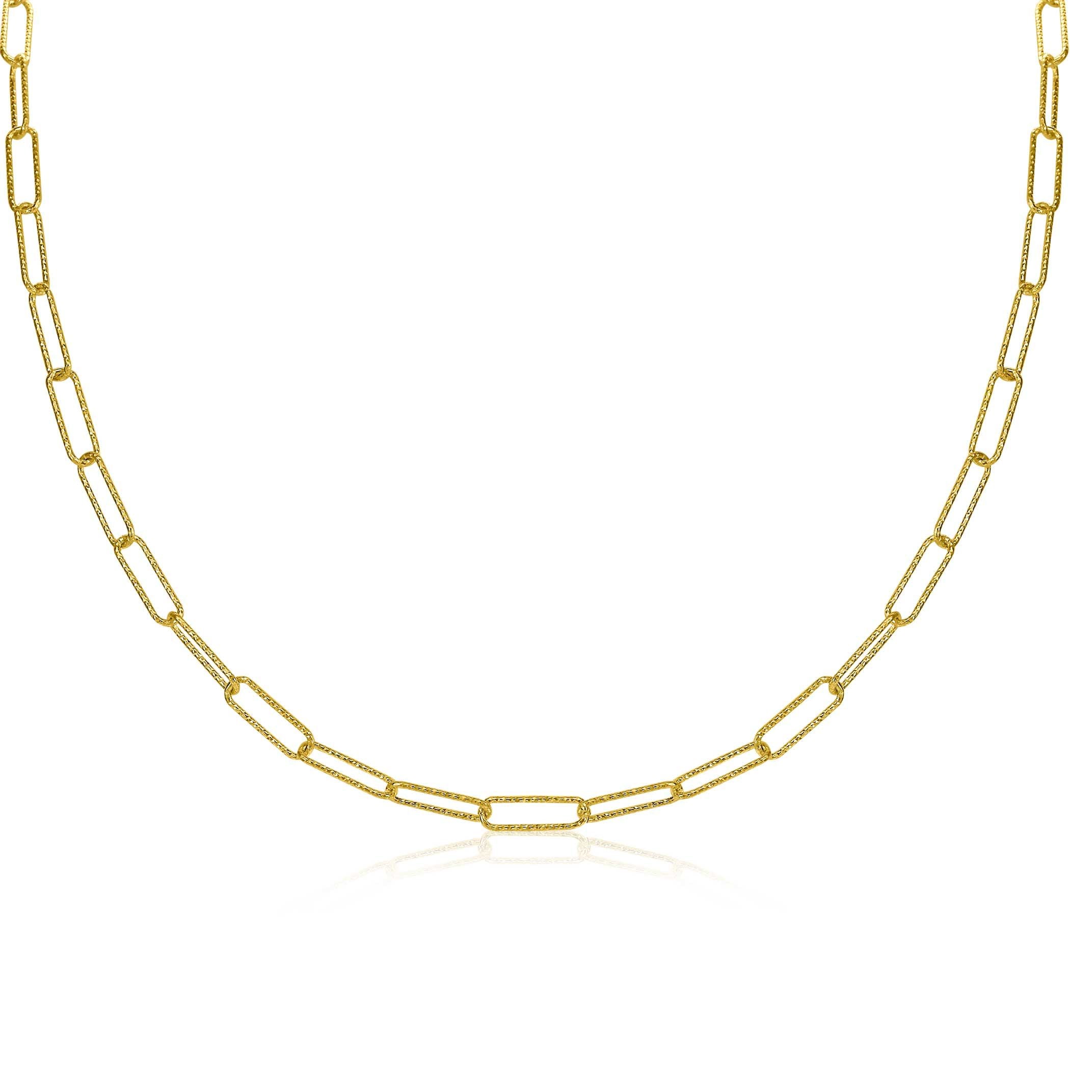 ZINZI Verguld Zilveren Ketting 40-45cm geel - ZIC1992G