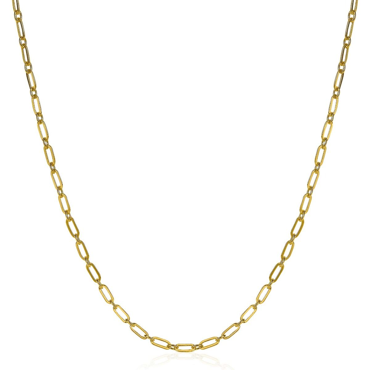 ZINZI Verguld Zilveren Ketting 40-45 cm - ZIC2033G