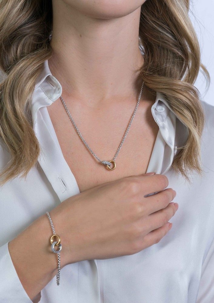 ZINZI Zilveren Ketting met Witte Zirkonia - ZIC2102