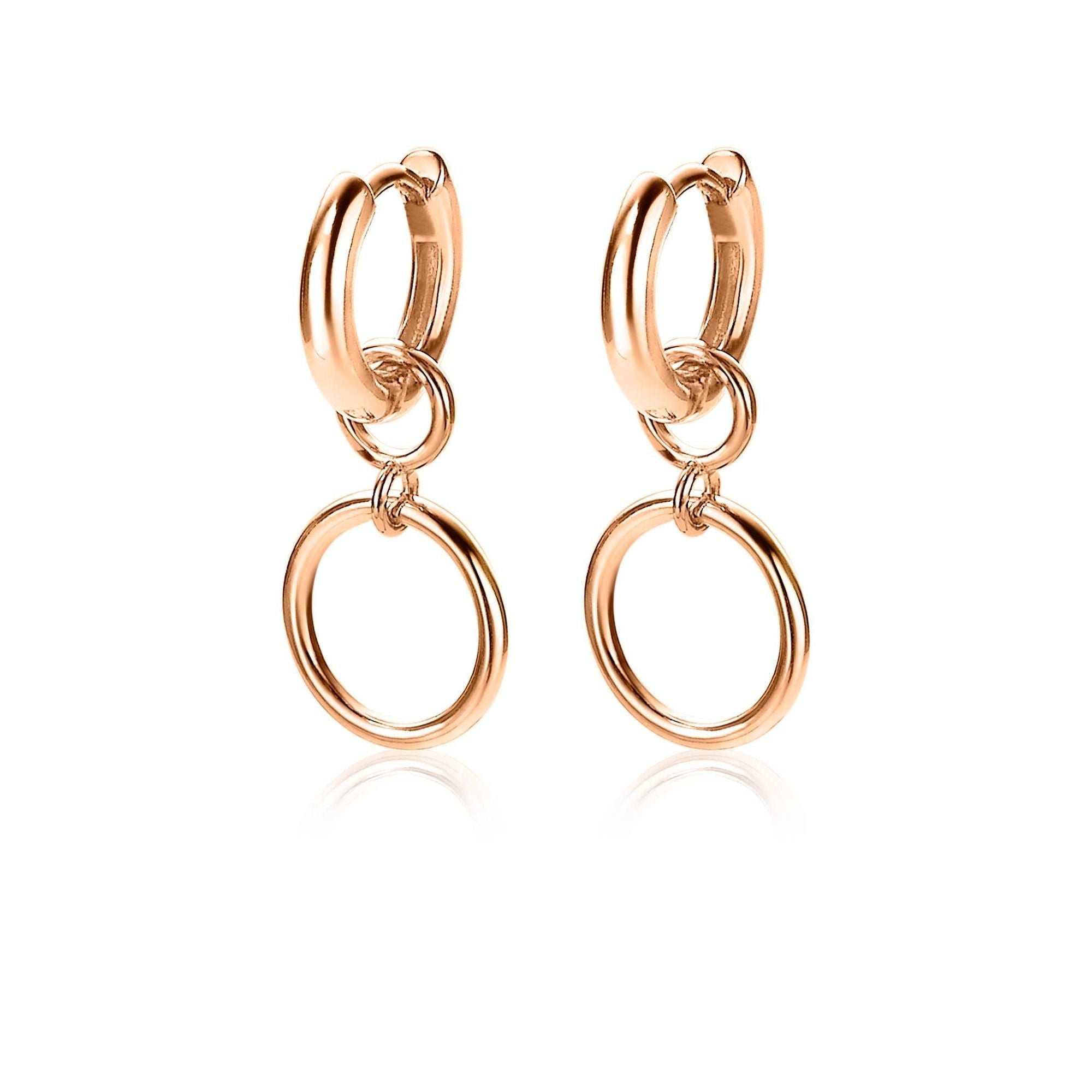 ZINZI Verguld Zilveren Oorbedels 11mm - ZICH1748R