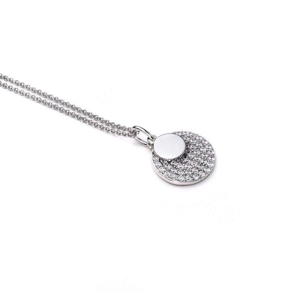 ZINZI Zilveren Oorbedels met Witte Zirkonia - ZICH2155