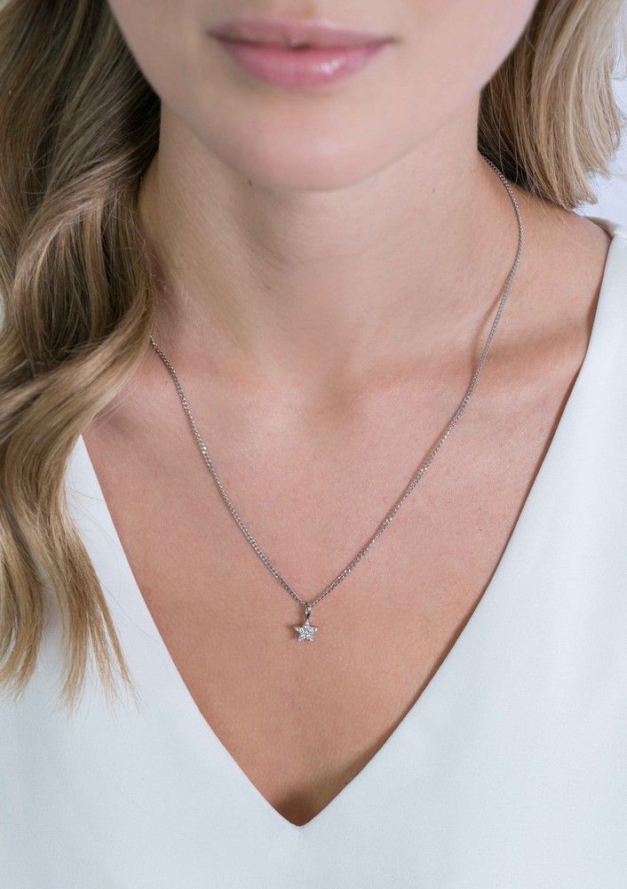 ZINZI Zilveren Hanger met Witte Zirkonia - ZIH2138