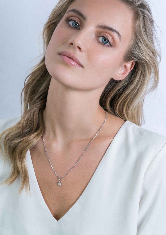 ZINZI Zilveren Hanger met Witte Zirkonia - ZIH2138