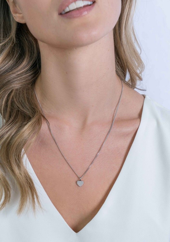 ZINZI Zilveren Hanger met Witte Zirkonia - ZIH2139