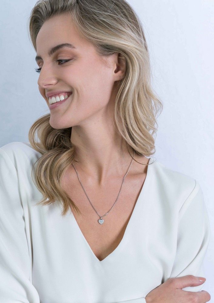 ZINZI Zilveren Hanger met Witte Zirkonia - ZIH2139