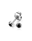 Zinzi zilveren oorknoppen rond 4mm zwart ZIO1177Z, exclusief en kwalitatief hoogwaardig. Ontdek nu!