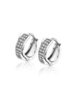 Zinzi zilveren oorringen kruislings glad wit ZIO1731, exclusief en kwalitatief hoogwaardig. Ontdek nu!