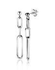 Zinzi zilveren oorhangers 45mm met ovale closed for ever schakels ZIO1990, exclusief en kwalitatief hoogwaardig. Ontdek nu!