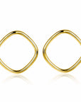 Zinzi zilveren oorstekers geelverguld vierkant open 22mm ZIO2094G, exclusief en kwalitatief hoogwaardig. Ontdek nu!