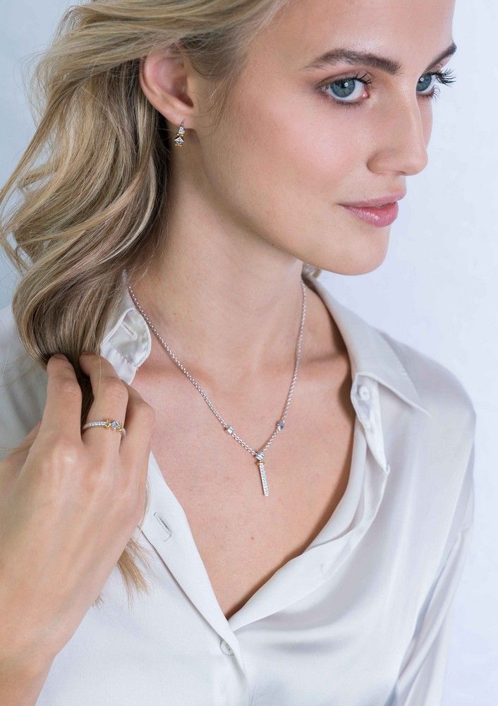 ZINZI Zilveren Oorbellen met Witte Zirkonia - ZIO2121CR
