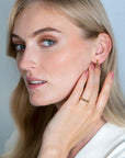 Zinzi zilveren studs oorringen extra 14K geel verguld bicolor 15mm ZIO2167CRG, exclusief en kwalitatief hoogwaardig. Ontdek nu!