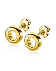 Zinzi zilveren oorknopjes 14K geel verguld 5mm open rondje ZIO2168G, exclusief en kwalitatief hoogwaardig. Ontdek nu!