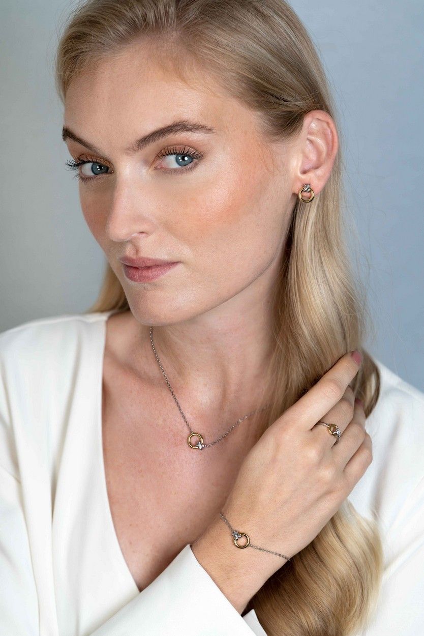 ZINZI Zilveren Oorknoppen met Witte Zirkonia oorbellen - ZIO2249