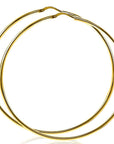 Zinzi zilveren oorringen 14K geel verguld glad 65x2mm rond ZIO438G, exclusief en kwalitatief hoogwaardig. Ontdek nu!