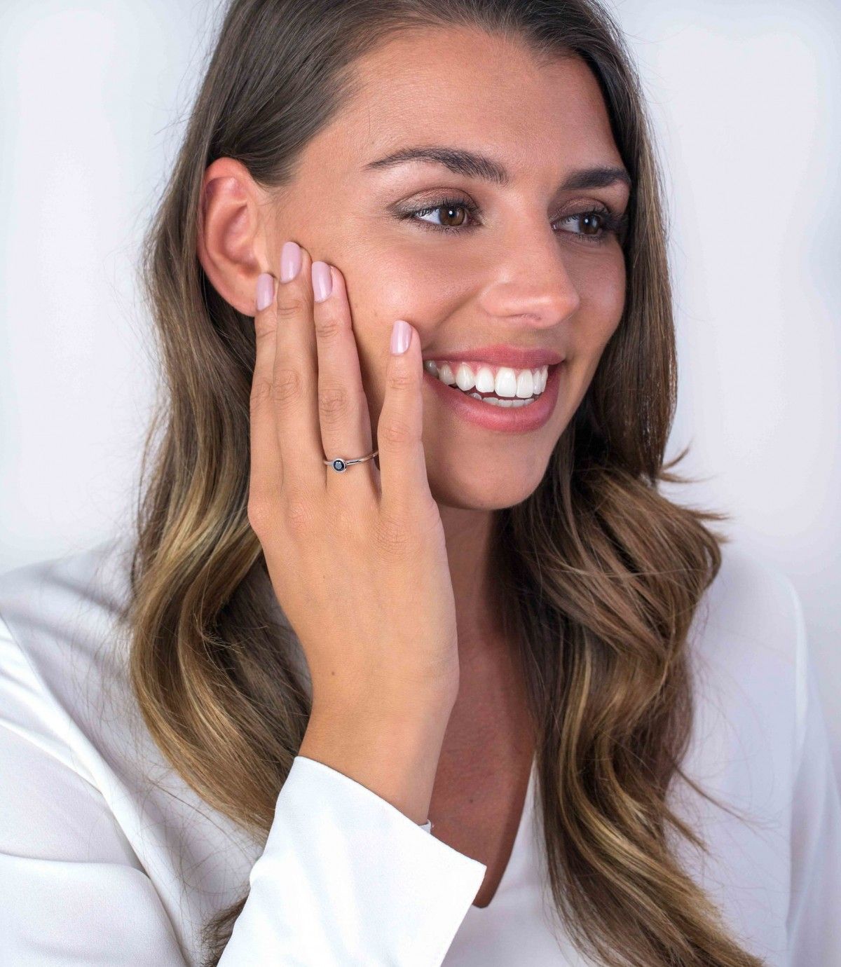 ZINZI Zilveren Ring zwart - ZIR1298Z