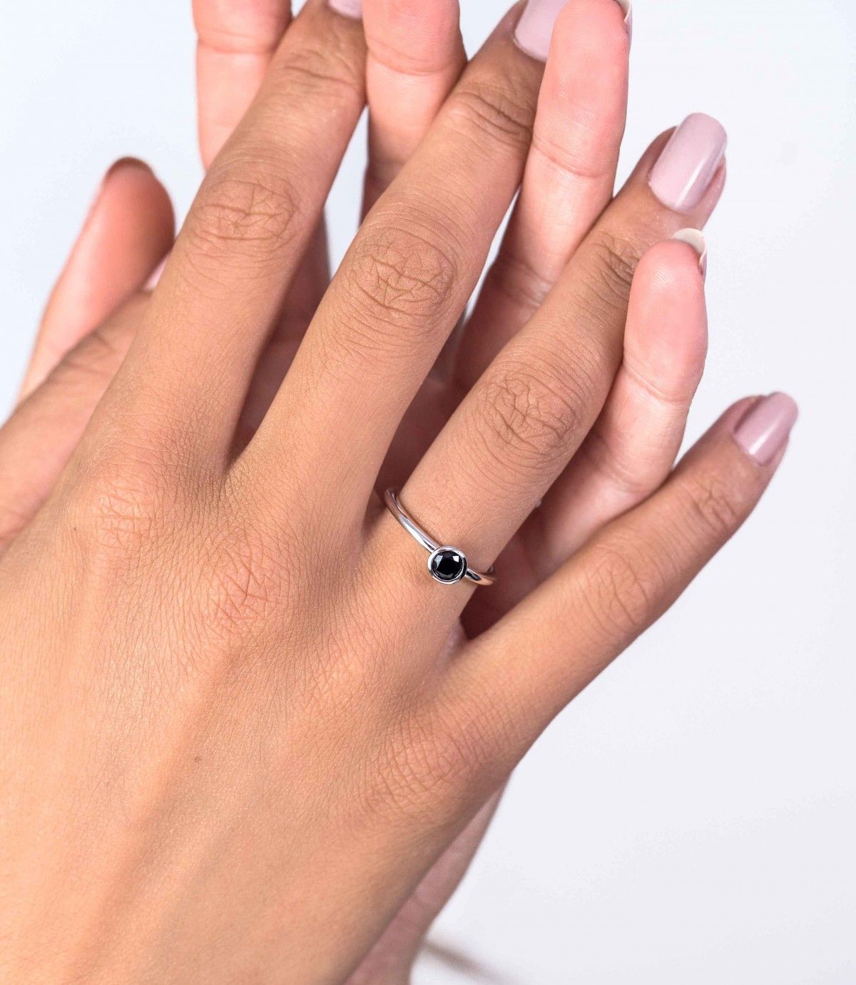ZINZI Zilveren Ring zwart - ZIR1298Z