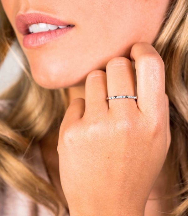 ZINZI Zilveren Ring met Witte Zirkonia - ZIR1596-56
