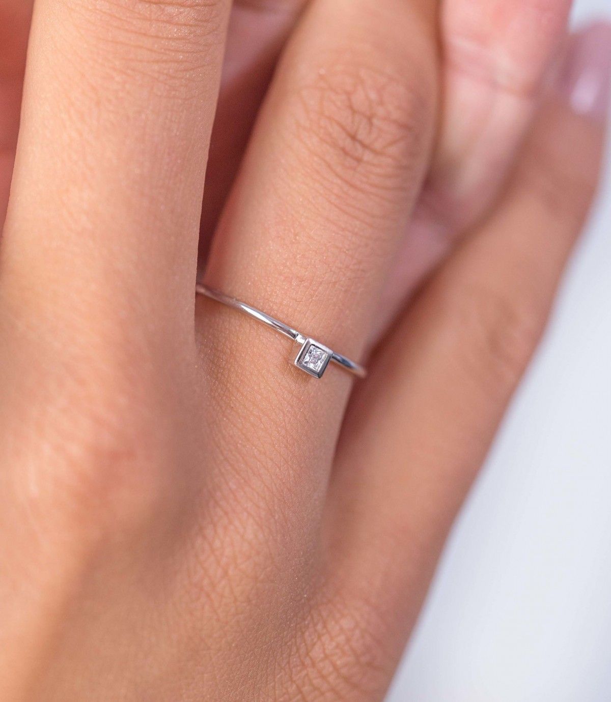 ZINZI Zilveren Ring met Witte Zirkonia - ZIR1859-60
