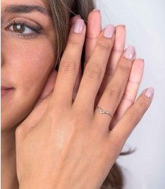 ZINZI Zilveren Ring wit - ZIR1860-60