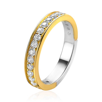 Zinzi zilveren ring geel verguld wit ZIR2050Y, exclusief en kwalitatief hoogwaardig. Ontdek nu!