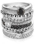 Zinzi zilveren ring zwart ZIR827Z, exclusief en kwalitatief hoogwaardig. Ontdek nu!