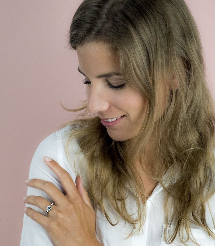 ZINZI Zilveren Ring met Witte Zirkonia - ZIR849B-56