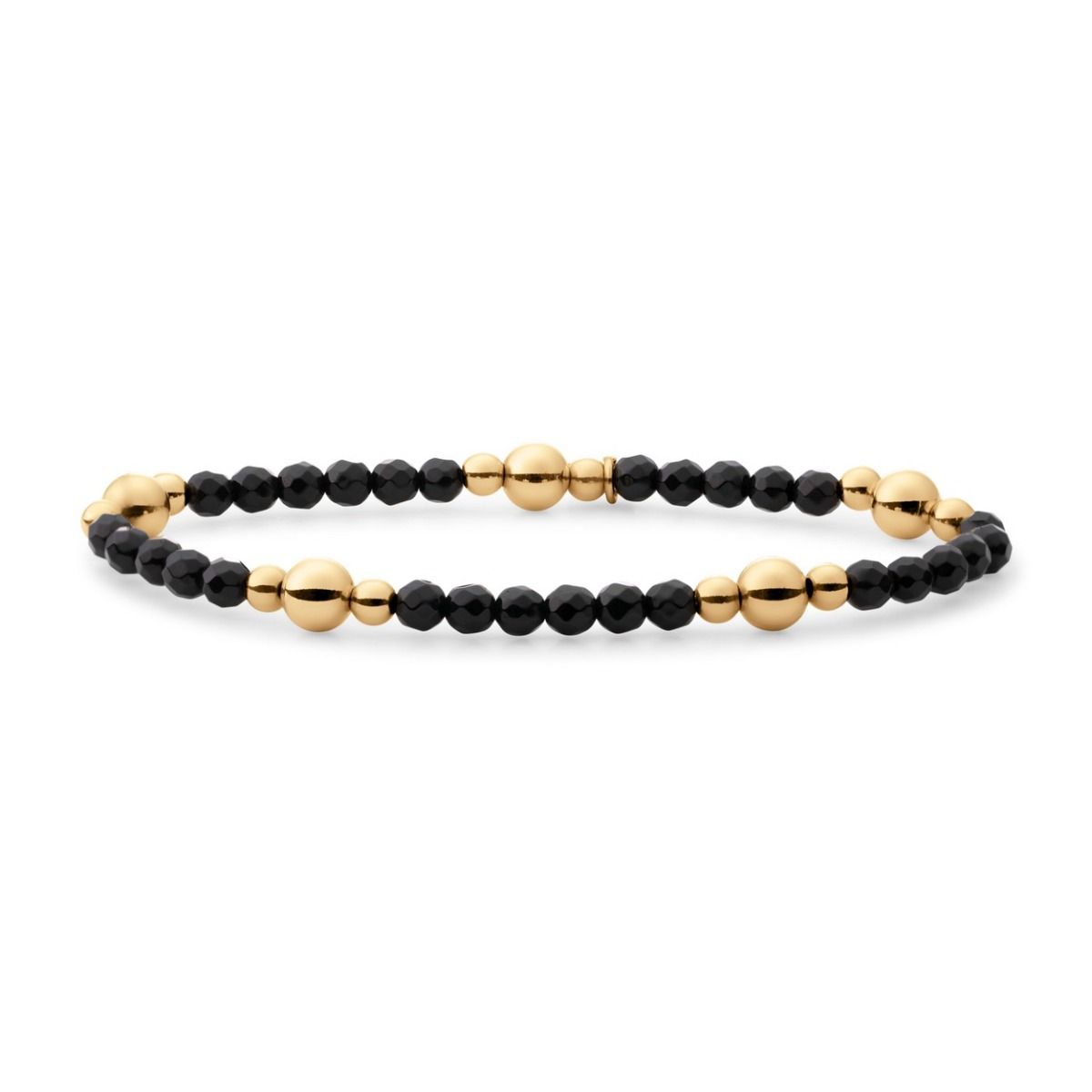 Sparkling Jewels armband Additional - Gold - Onyx BLK01G-G07, exclusief en kwalitatief hoogwaardig. Ontdek nu!