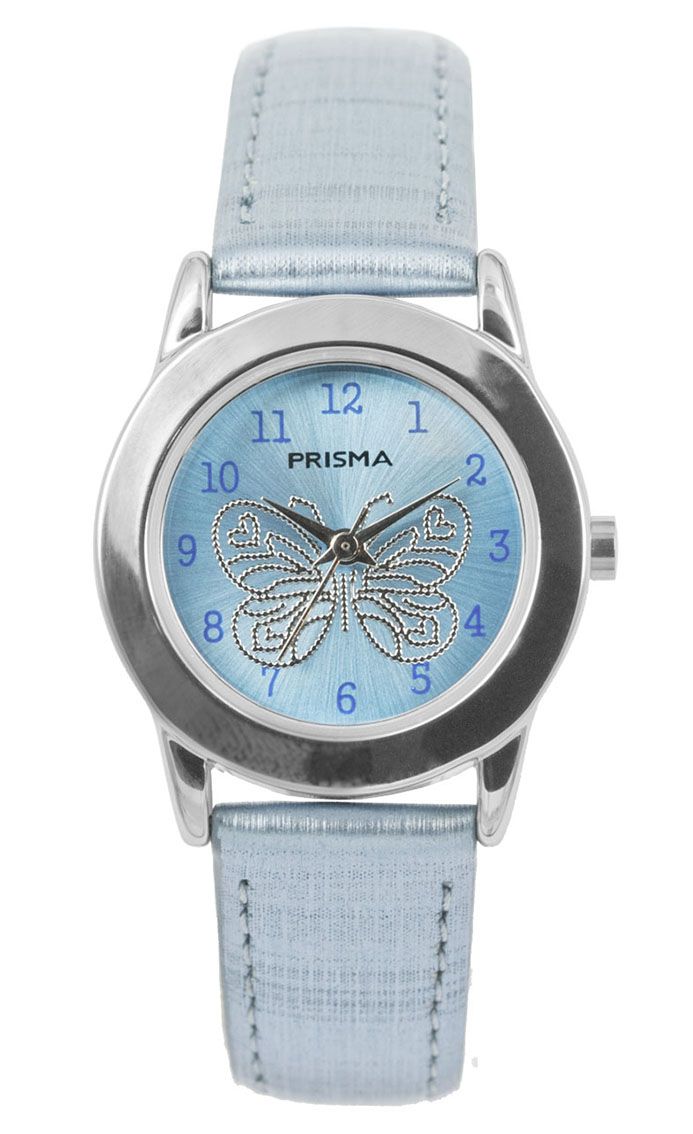 Prisma CW.184 Kids Butterfly Blauw Kinderhorloge