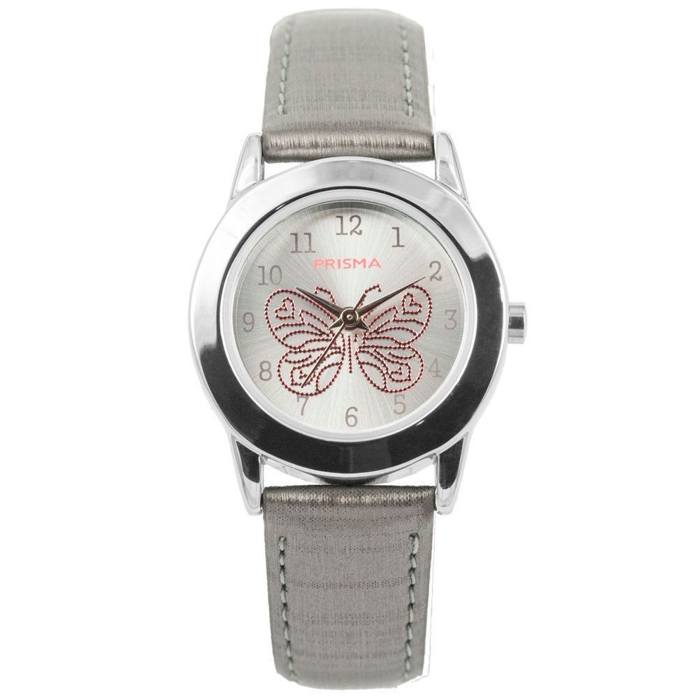 Prisma CW.186 Kids Butterfly Paars Kinderhorloge