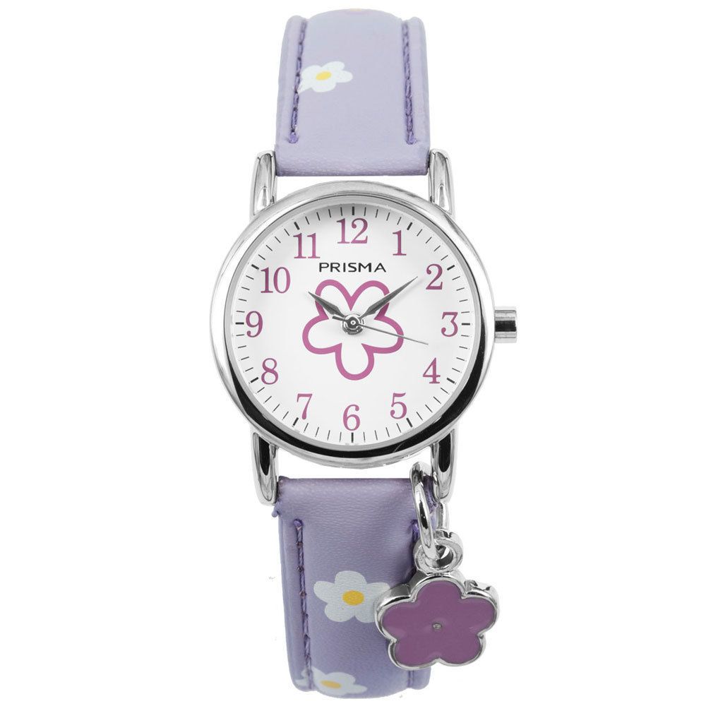 Prisma CW.321 Kids Little Flower Paars Kinderhorloge