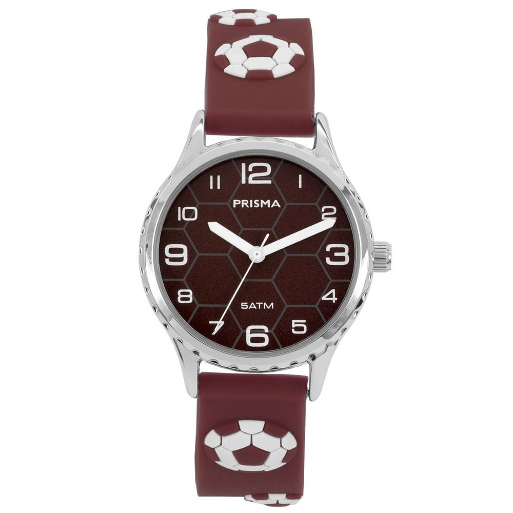 Prisma CW.353 Kids Voetbal Rood Kinderhorloge