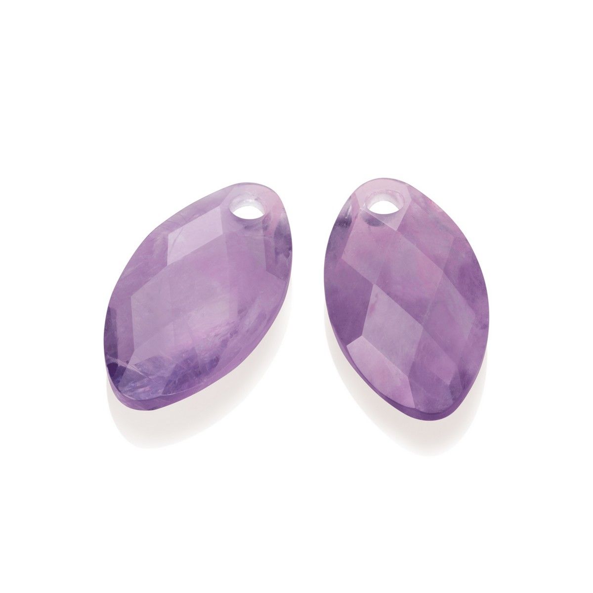Sparkling Jewels Oorstenen Leaf Amethist EAGEM05-FCLF-S