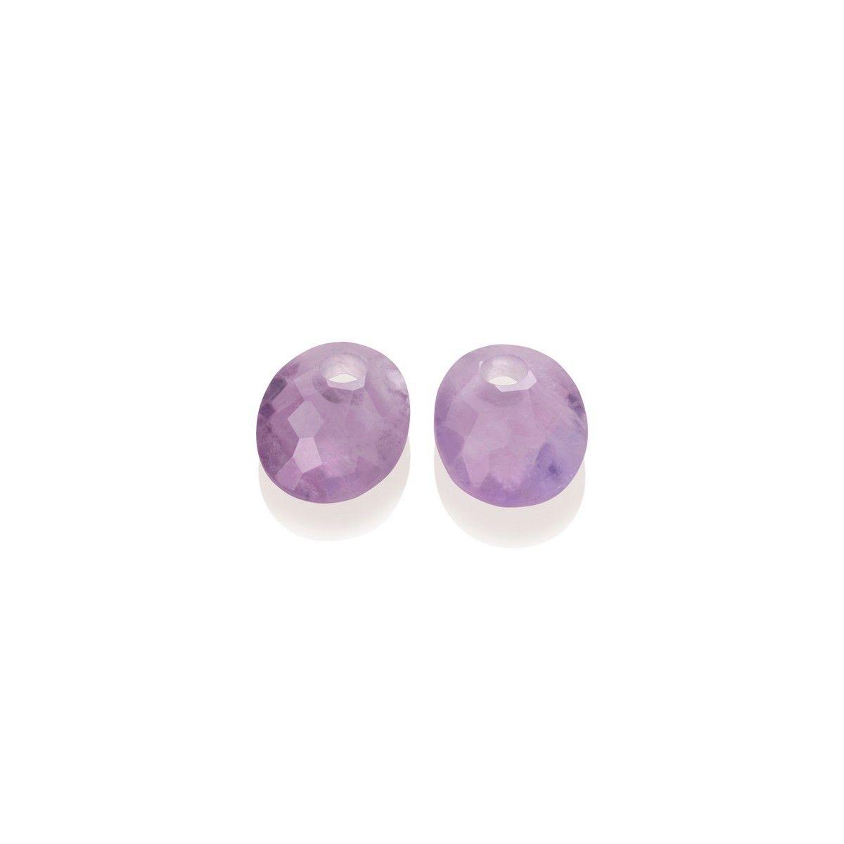 Sparkling Jewels Oorstenen Small Oval Amethist EAGEM05-SO